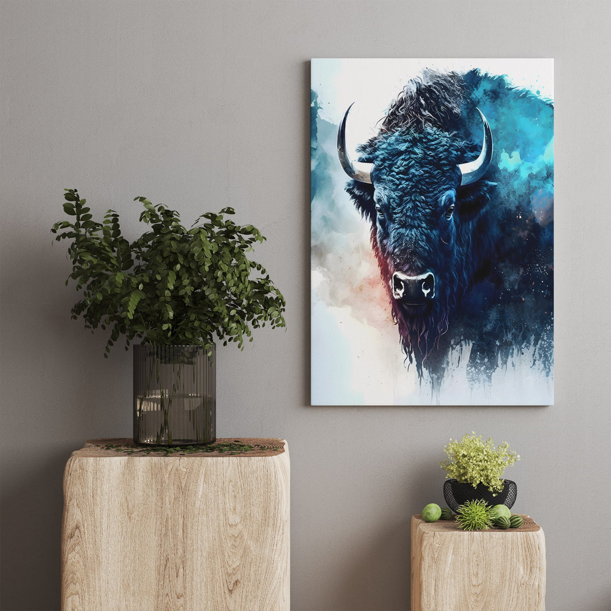 Blue Buffalo Canvas Print Blue Buffalo Canvas Art Prints Canada