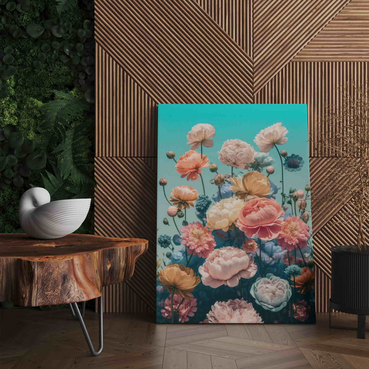 Blooming Flowers Canvas Print Art - Flower Canvas Art Prints Canada ...