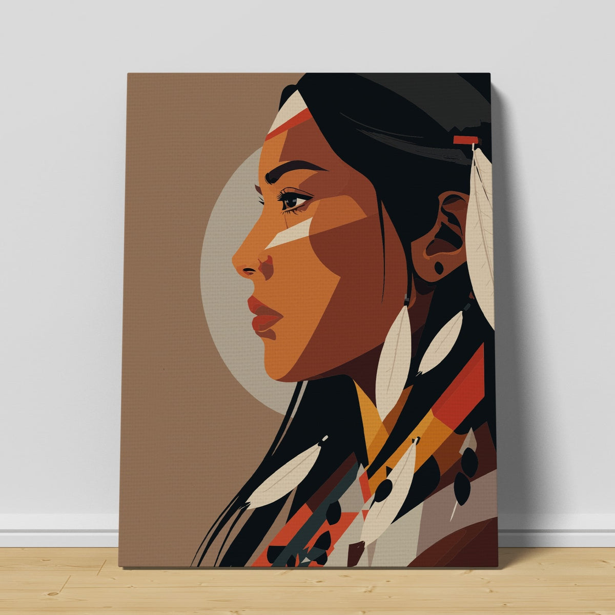 Native American Woman Canvas Print - Native Canvas Art Prints Canada ...