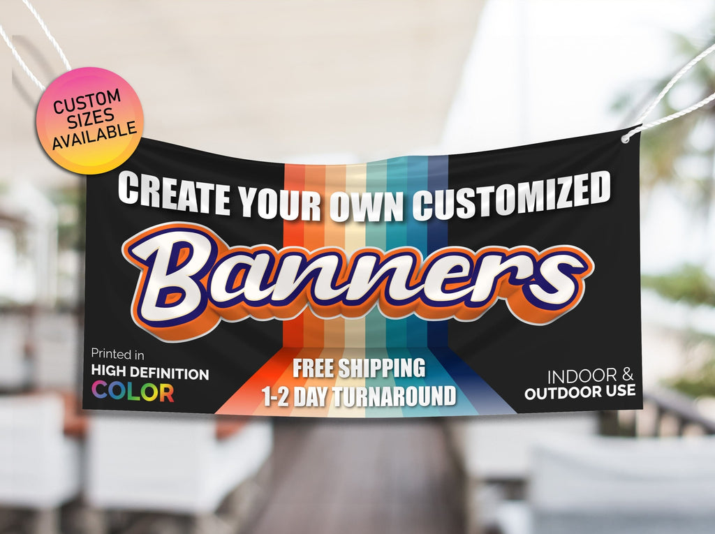 Create Your Own Custom Banners, Personalized Banners, Logo Banner Printing, Made in Calgary, Alberta, Canada | Custom Banner, Vinyl banners, Banner Printing, Banner Sign, Banner vinyl, Banner and logo, Outdoor banner, Waterproof Banner, Logo Banner, Vinyl Banner Printing, Create your own banner, Company Banner Sign