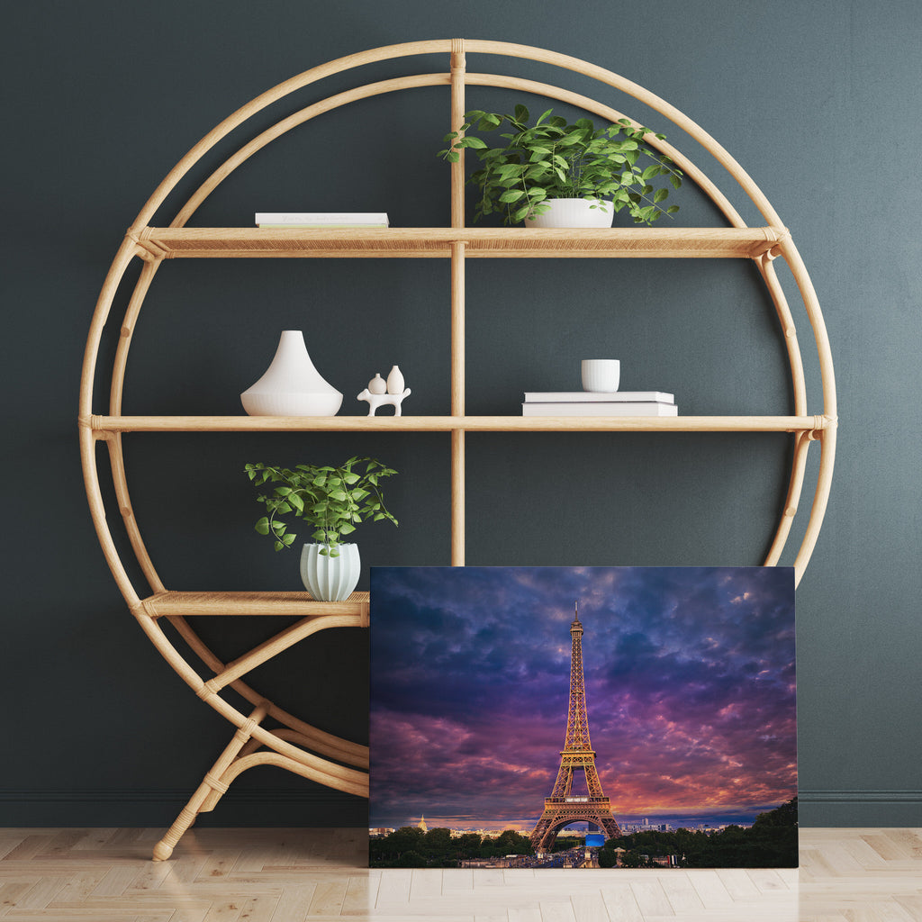 Eiffel Tower Print | Canvas wall art print by Wall Nostalgia. FREE SHIPPING on all orders. Custom Canvas Prints, Made in Calgary, Canada, Large canvas prints, framed canvas prints, Eiffel Tower Print Canvas Wall Art, Paris print, Eiffel tower canvas, Paris canvas print, Paris canvas, Eiffel tower picture wall art print