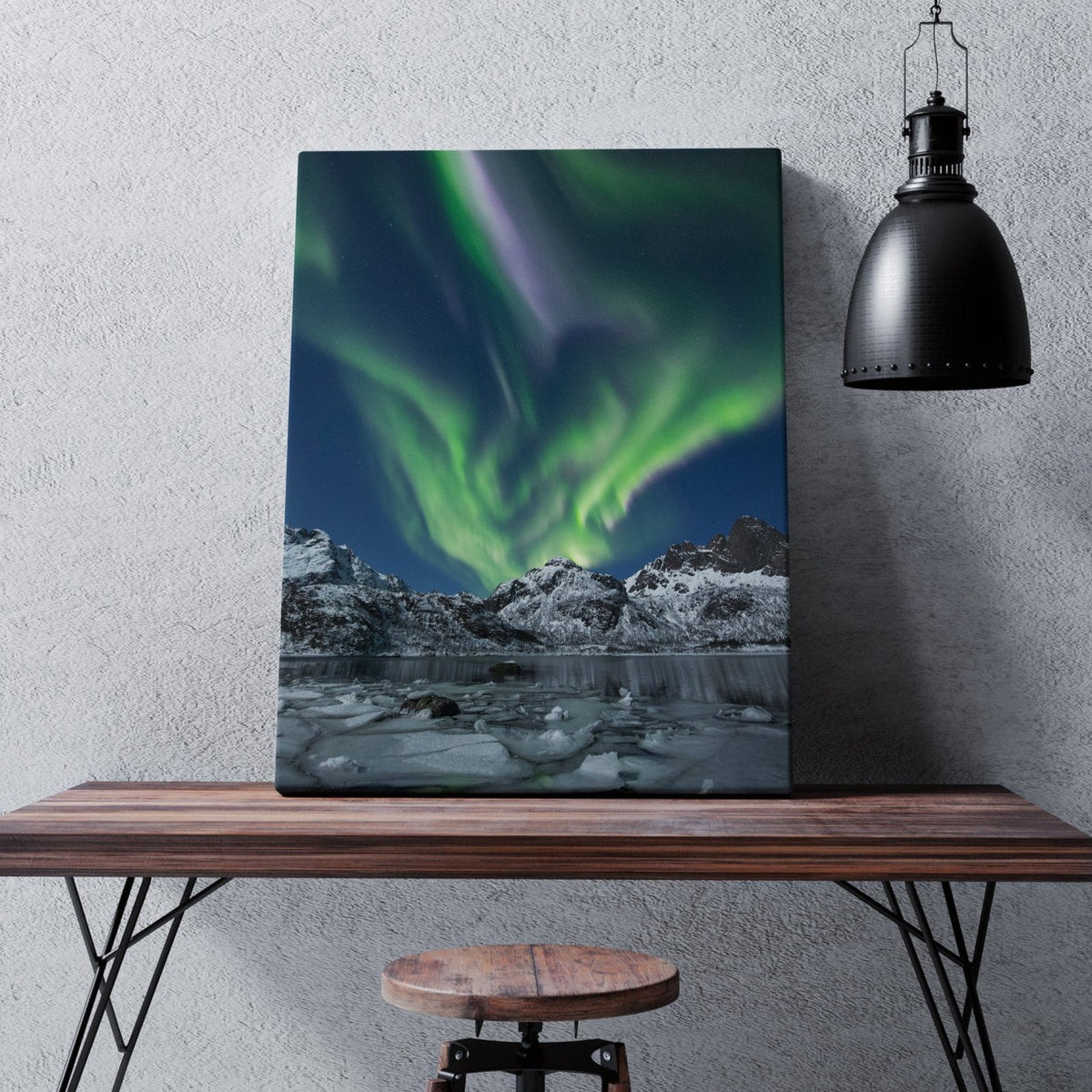 Northern shop lights canvas