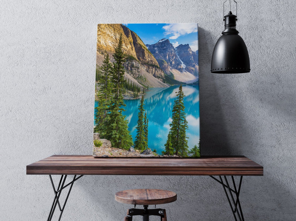 Moraine Lake Canvas Print, Mountain Art, Banff Canvas Art Print Canada