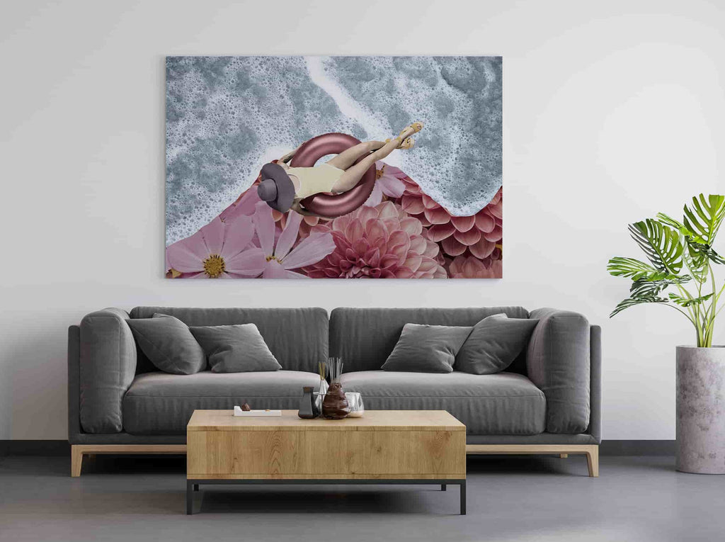 Surrealism Art Print | Canvas wall art print by Wall Nostalgia. Custom Canvas Prints, Made in Calgary, Canada | Large canvas prints, framed canvas prints, Surreal Wall Art Canvas Print | Trendy Wall Art, Feminine Wall Art, Surreal Art Print, Surrealism Print, Surreal Print, Surrealism Art Print, Bathroom Art Print