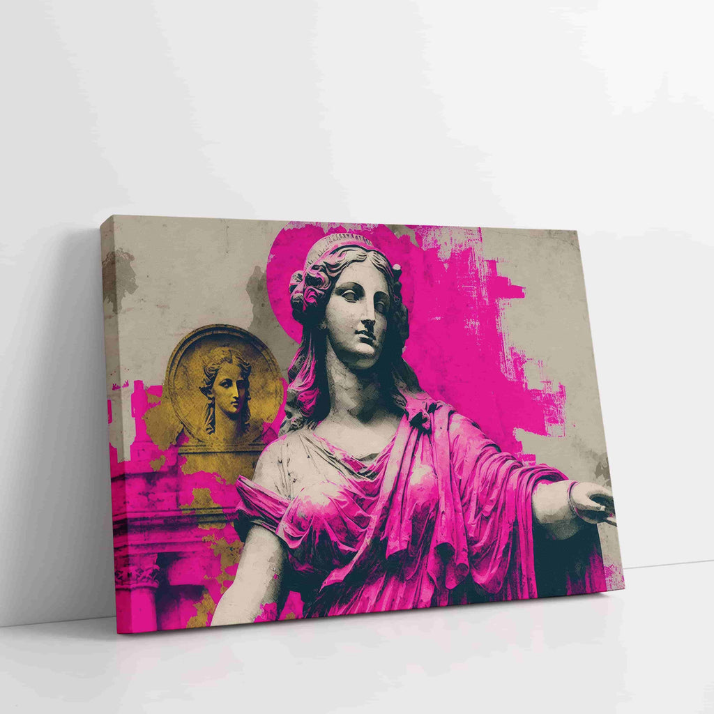 Greek Goddess Wall Art Print | Canvas wall art print by Wall Nostalgia. Custom Canvas Prints, Made in Canada | Wall Art Canada, Canvas Art Canada, Large canvas prints Canada, Wall Art for Living Room, Wall Art for Office, Wall Art for Bedroom, Canvas Prints Canada, greek goddess canvas art print, girly wall art print, statement wall art print, greek god wall art, graffiti wall art prints, greek goddess art prints, trendy wall art prints canada