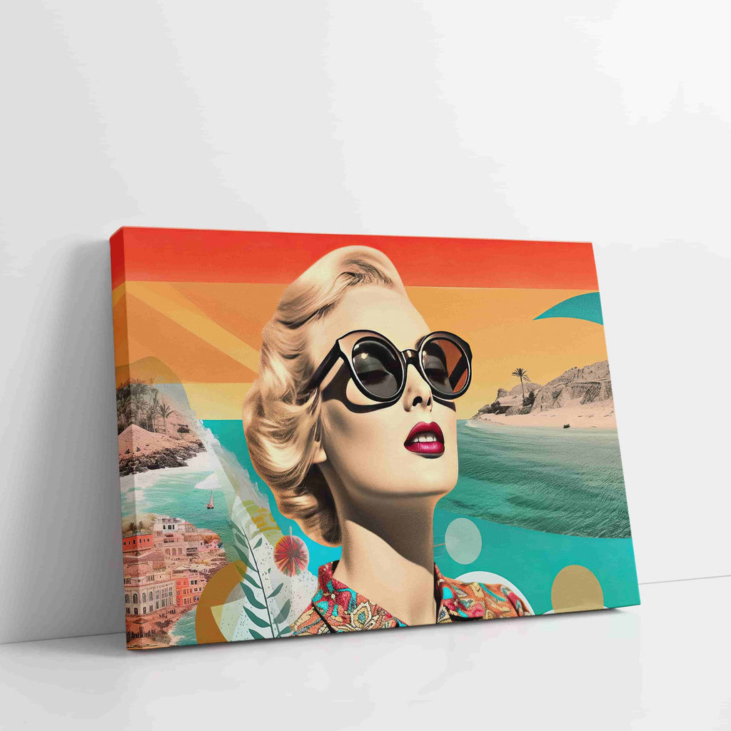 Eyes to the Sky Canvas Art Print | Canvas wall art print by Wall Nostalgia. Custom Canvas Prints Made in Canada | Bedroom wall art, trendy wall art canada, feminine wall art, girly wall art prints canada