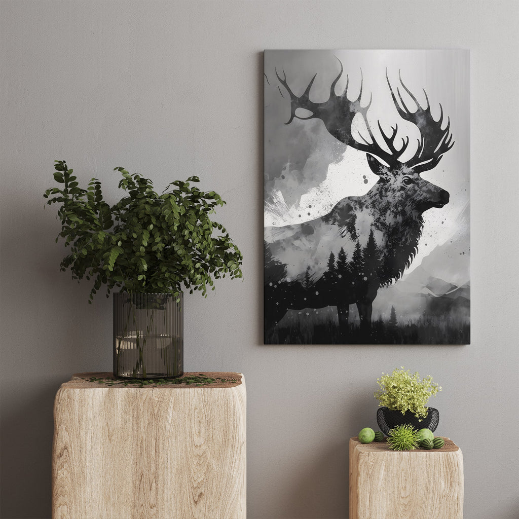 Elk Canvas Art Print, Elk Canvas Wall Art Prints Canada, Elk Print Art | Canvas wall art print by Wall Nostalgia. Custom canvas prints, made in Canada, large canvas prints, framed canvas prints, Wilderness Print, Outdoor Art Print, Wilderness Art, Canvas Art Prints, Elk Art Print, Elk Canvas Print, Wildlife Prints Art