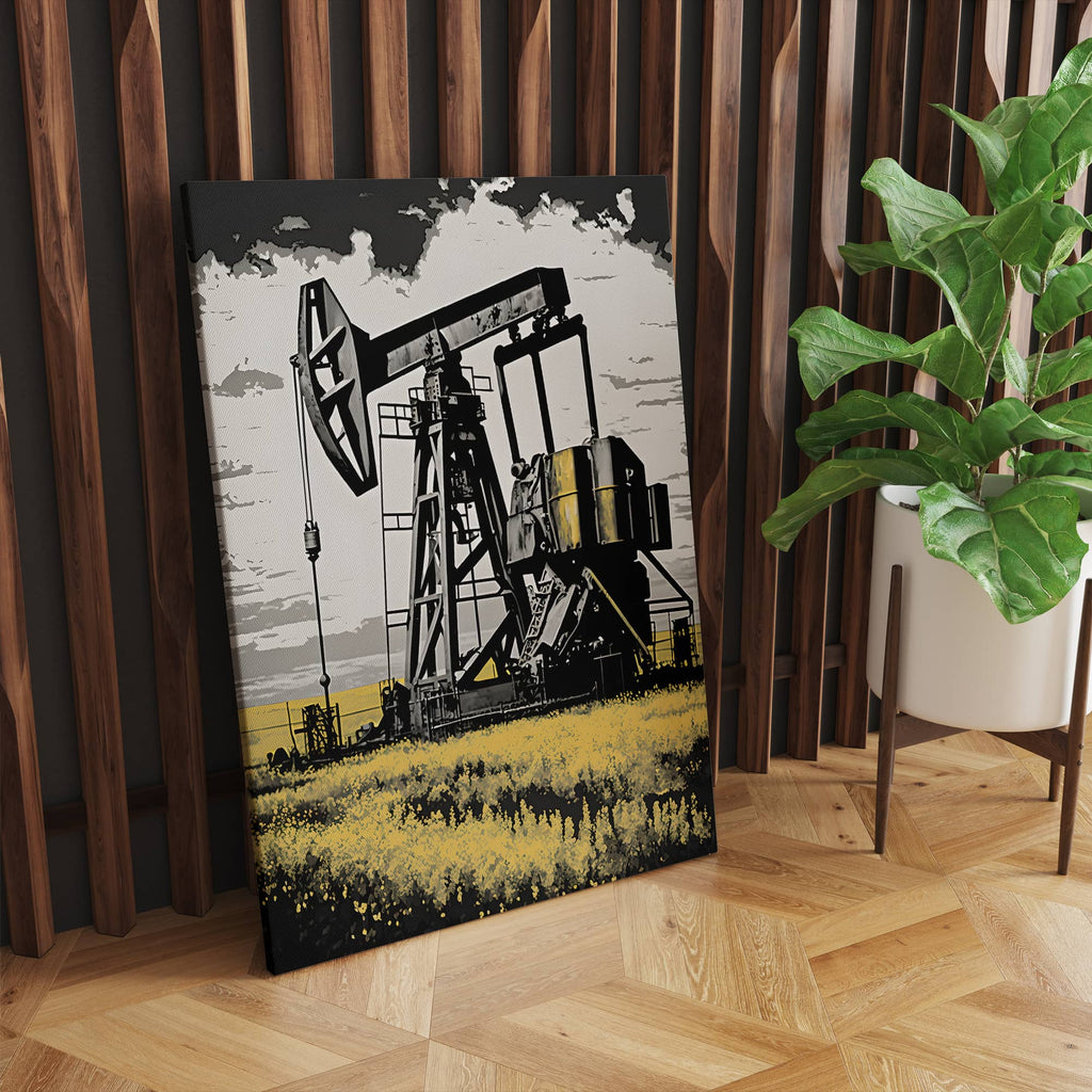 Oil Rig Canvas Print, Oil and Gas Canvas Art Print Canada, Oil Rig Art| Canvas wall art print by Wall Nostalgia. Custom canvas prints, large canvas prints, framed canvas prints, Oil Rig Art Canvas Print. Oil Rig Decor, Oil Rig Artwork, Oil Rig Painting, Oil and Gas Decor, Oil and Gas Art, Oil and Gas Artwork Prints