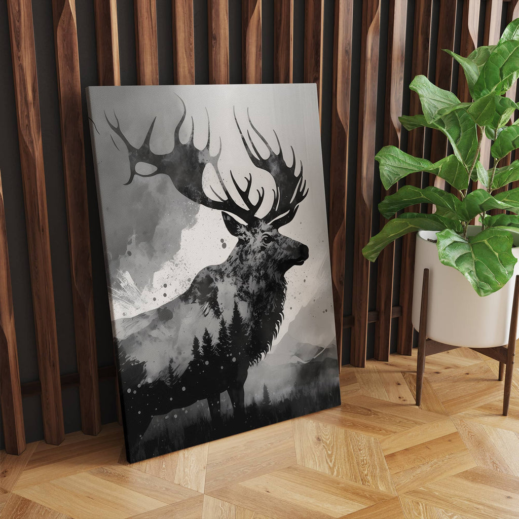 Elk Canvas Art Print, Elk Canvas Wall Art Prints Canada, Elk Print Art | Canvas wall art print by Wall Nostalgia. Custom canvas prints, made in Canada, large canvas prints, framed canvas prints, Wilderness Print, Outdoor Art Print, Wilderness Art, Canvas Art Prints, Elk Art Print, Elk Canvas Print, Wildlife Prints Art