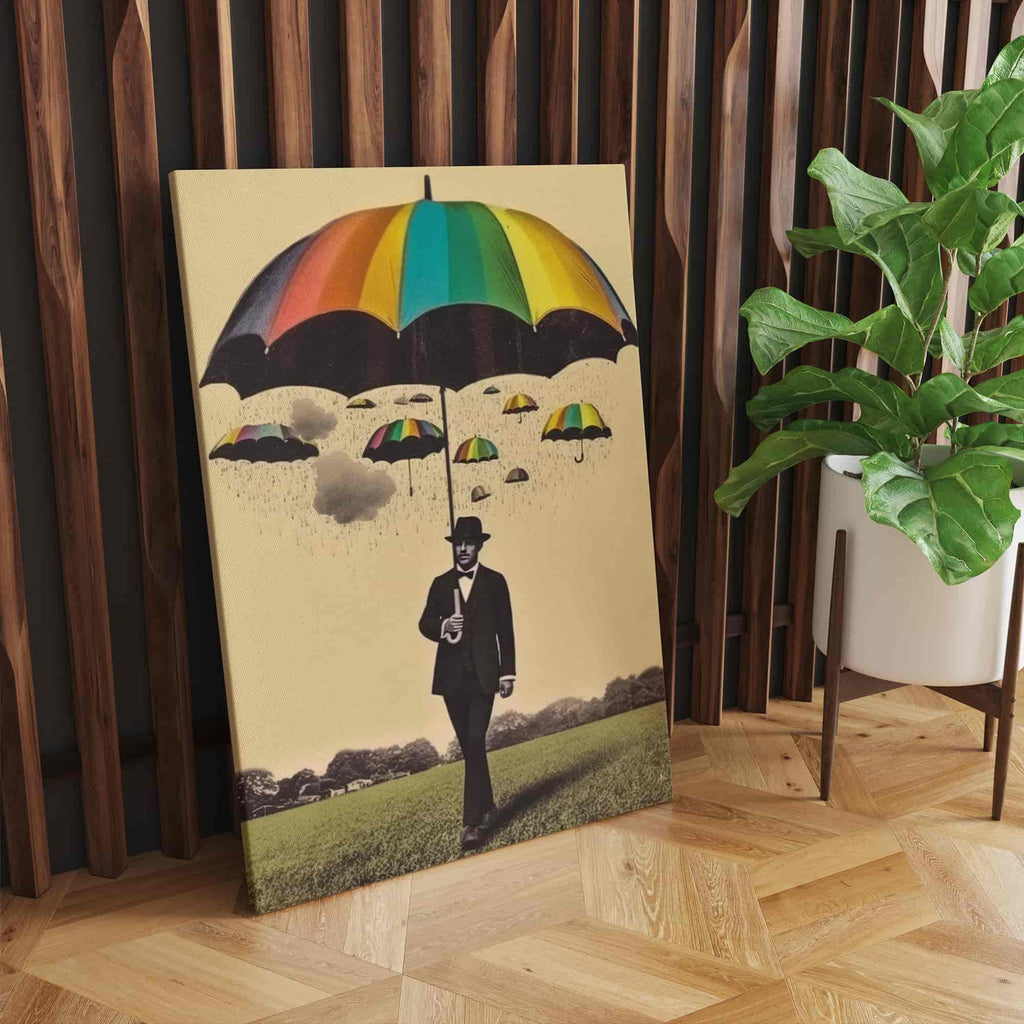 Rainbow Surrealism Canvas Print | Canvas wall art print by Wall Nostalgia. Custom Canvas Prints, Made in Calgary, Canada | Large canvas prints, LGBTQ Canvas Art Print, lgbtq canvas wall art print, lgbtq art, lgbtq gifts, lgbtq wall art, gay art, gay wall art, gay print, gay art print, gay canvas art prints, gay canvas