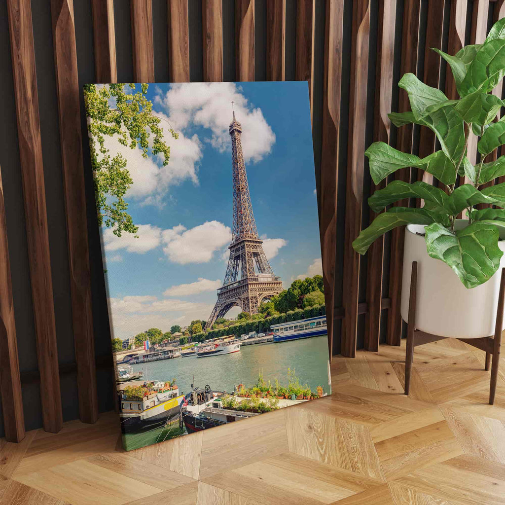 Eiffel Tower Print | Canvas wall art print by Wall Nostalgia. Custom Canvas Prints, Made in Calgary, Canada | Large canvas prints, framed canvas prints, eiffel tower picture, eiffel tower art, eiffel tower poster, eiffel tower canvas print, paris print, paris canvas art, paris art print, Paris canvas wall art print