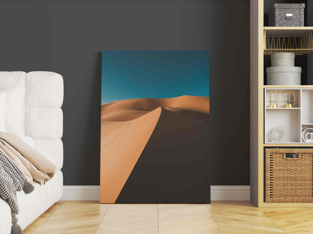 Desert Sand Canvas Print | Canvas wall art print by Wall Nostalgia. Custom Canvas Prints, Made in Calgary, Canada | Large canvas prints, framed canvas prints, Desert Canvas Art | Desert Print, Desert Wall Art, Desert Art, Modern Wall Art Print, Minimalist Wall Art Print, Desert Canvas Art, Desert Sand Wall Art, Sahara