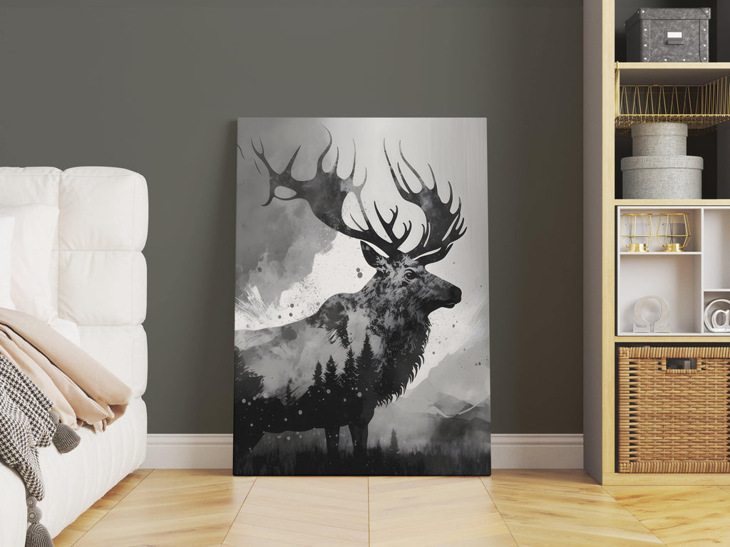 Elk Canvas Art Print, Elk Canvas Wall Art Prints Canada, Elk Print Art | Canvas wall art print by Wall Nostalgia. Custom canvas prints, made in Canada, large canvas prints, framed canvas prints, Wilderness Print, Outdoor Art Print, Wilderness Art, Canvas Art Prints, Elk Art Print, Elk Canvas Print, Wildlife Prints Art