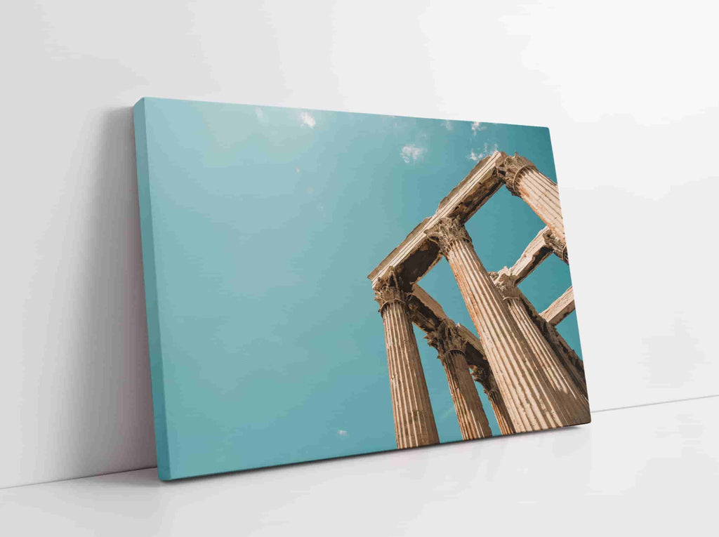 Athens Greece Print | Canvas wall art print by Wall Nostalgia. Custom Canvas Prints, Made in Calgary, Canada | Large canvas prints, framed canvas prints, Acropolis of Athens, Acropolis print, architecture print, wall art prints canada, canvas art prints canada, canvas wall art canada, living room wall art prints canada