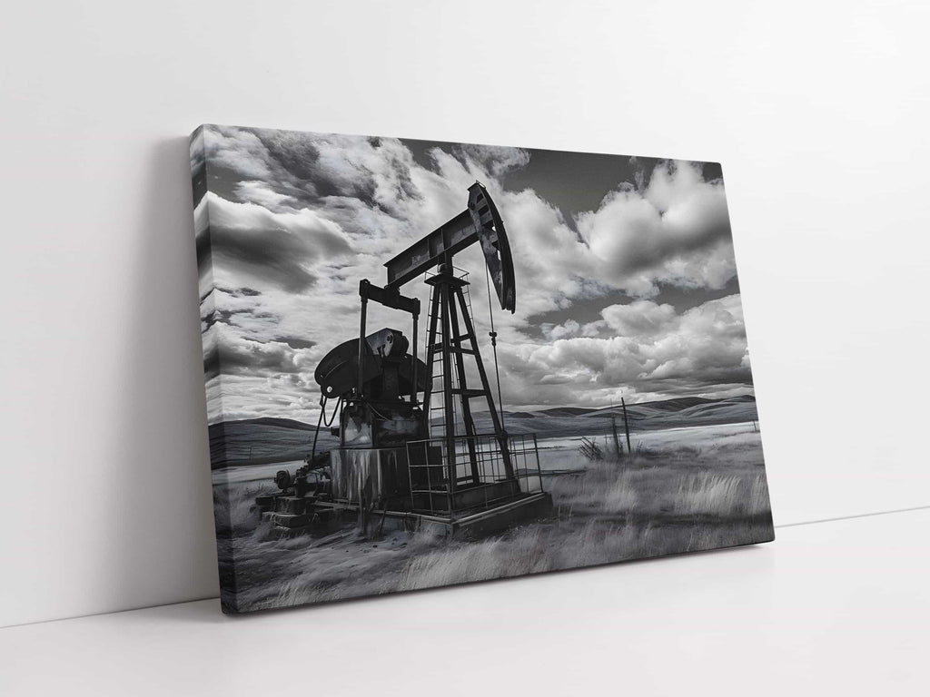 Oil Rig Canvas Art Print, Oil and Gas Canvas Print Canada, Oil Rig Art | Canvas wall art print by Wall Nostalgia. Custom canvas prints, large canvas prints, framed canvas prints, Oil and Gas Canvas Wall Art Print | Oil Rig Art, Oil Rig Painting, Oil and Gas Art, Oil and Gas Decor, Oil and Gas Print, Oil Gas Painting