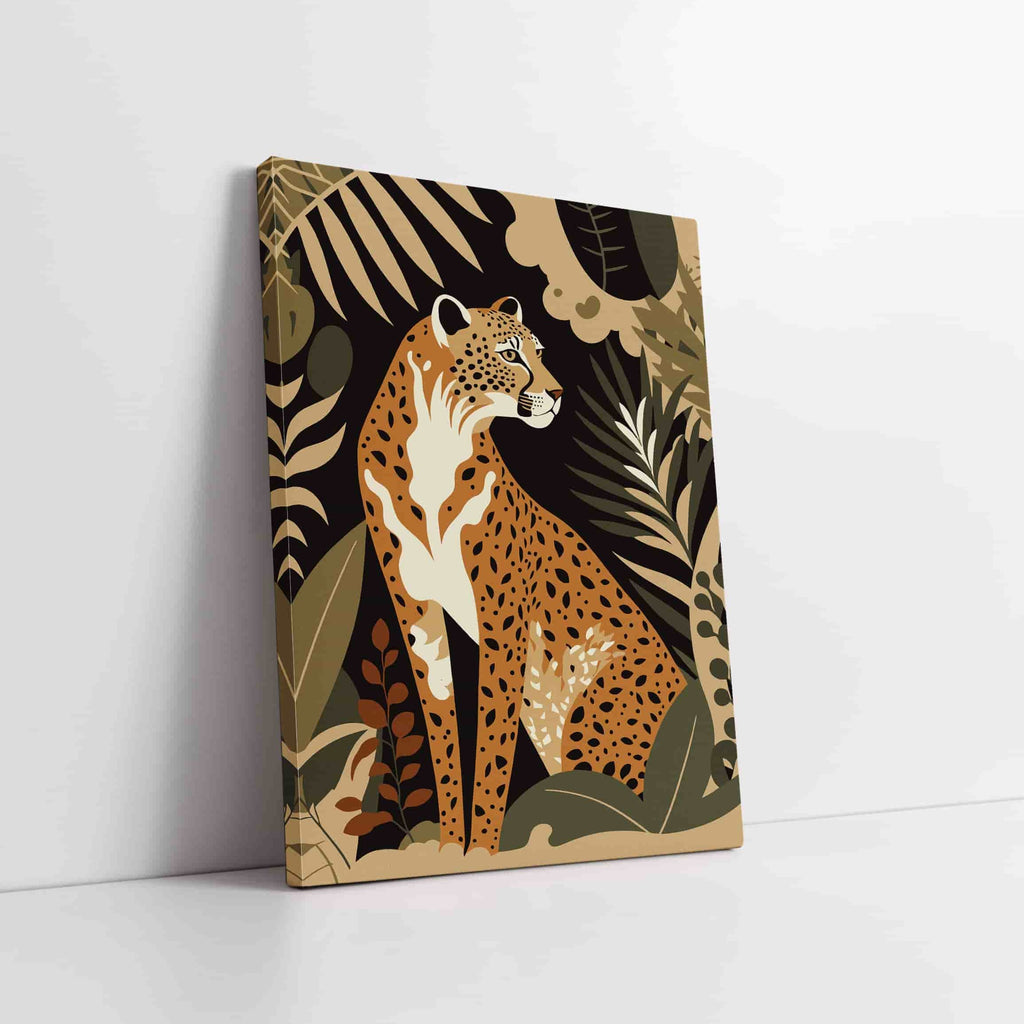 Cheetah Canvas Print | Canvas wall art print by Wall Nostalgia. Custom Canvas Prints, Made in Calgary, Canada | Large canvas prints, trendy wall art canada, jungle wall art canvas, cool wall art for living room, cool wall art for men, cool wall art for office, cool wall art prints, cool wall art designs, jungle art 