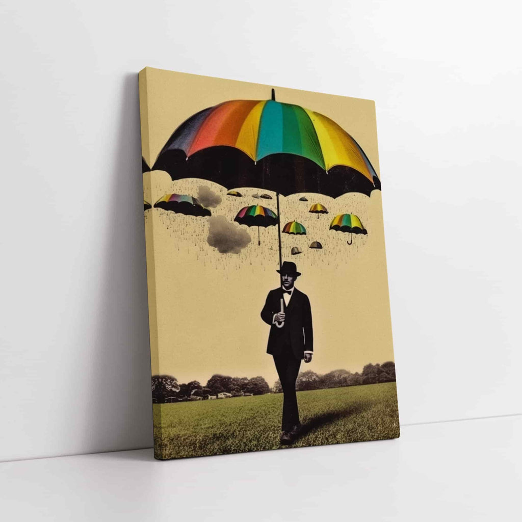 Rainbow Surrealism Canvas Print | Canvas wall art print by Wall Nostalgia. Custom Canvas Prints, Made in Calgary, Canada | Large canvas prints, LGBTQ Canvas Art Print, lgbtq canvas wall art print, lgbtq art, lgbtq gifts, lgbtq wall art, gay art, gay wall art, gay print, gay art print, gay canvas art prints, gay canvas