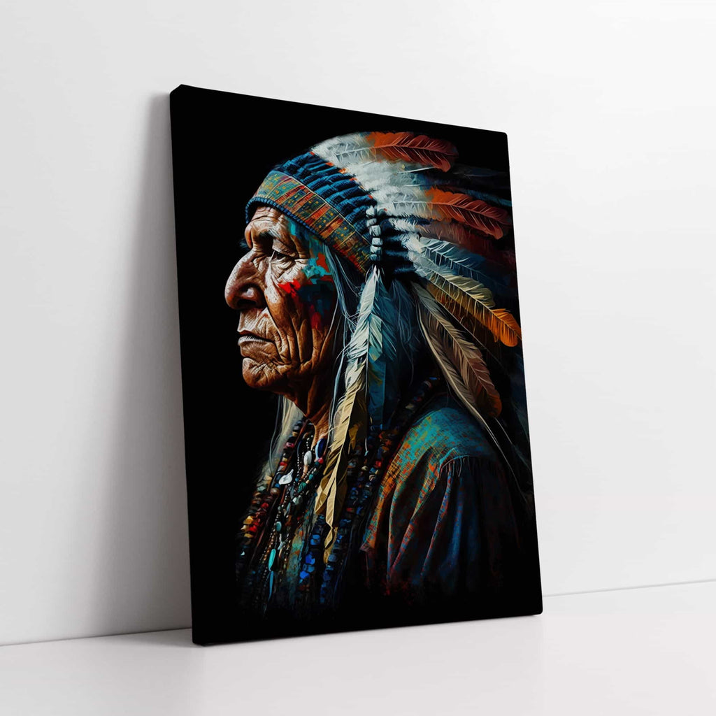 Native American Print | Canvas wall art print by Wall Nostalgia. Custom Canvas Prints, Made in Calgary, Canada | Large canvas prints, framed canvas prints, Native Americans Wall Art Canvas Print | Native Americans wall decor, Indigenous prints, Indigenous wall art prints canada, Native american wall art prints canada
