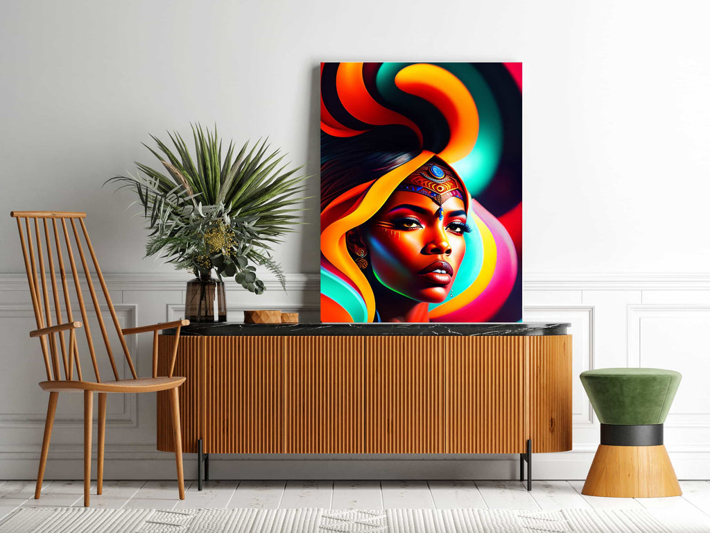 African Woman Print | African Woman Canvas wall art print by Wall Nostalgia. Custom Canvas Prints, Made in Calgary, Canada | Large canvas prints, framed canvas prints, African Woman Canvas Art, African Canvas Print, African Wall Art, African Print, African Canvas Art, African Canvas, African woman print, African Art