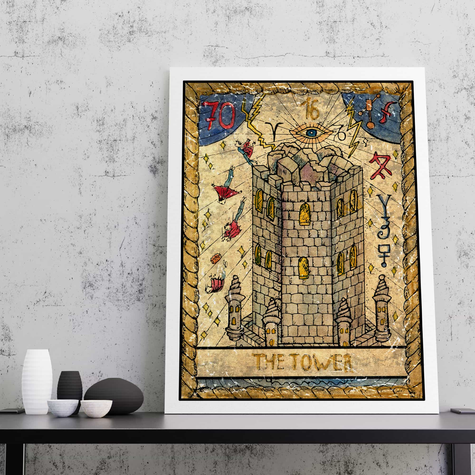 Tarot card canvas art outlet