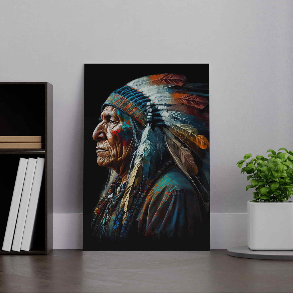 Native American Print | Canvas wall art print by Wall Nostalgia. Custom Canvas Prints, Made in Calgary, Canada | Large canvas prints, framed canvas prints, Native Americans Wall Art Canvas Print | Native Americans wall decor, Indigenous prints, Indigenous wall art prints canada, Native american wall art prints canada
