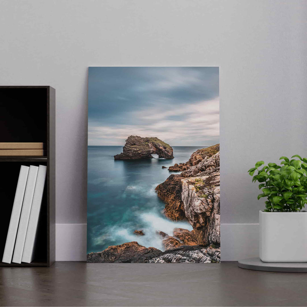 View of the Cliffs Canvas Photo Print | Canvas wall art print by Wall Nostalgia. Custom Canvas Prints, Made in Calgary, Canada | Large canvas prints, framed canvas prints, ocean wall art print, living room wall art, landscape wall art, beach wall art print, trendy wall art prints, canvas wall art canada, canvas prints