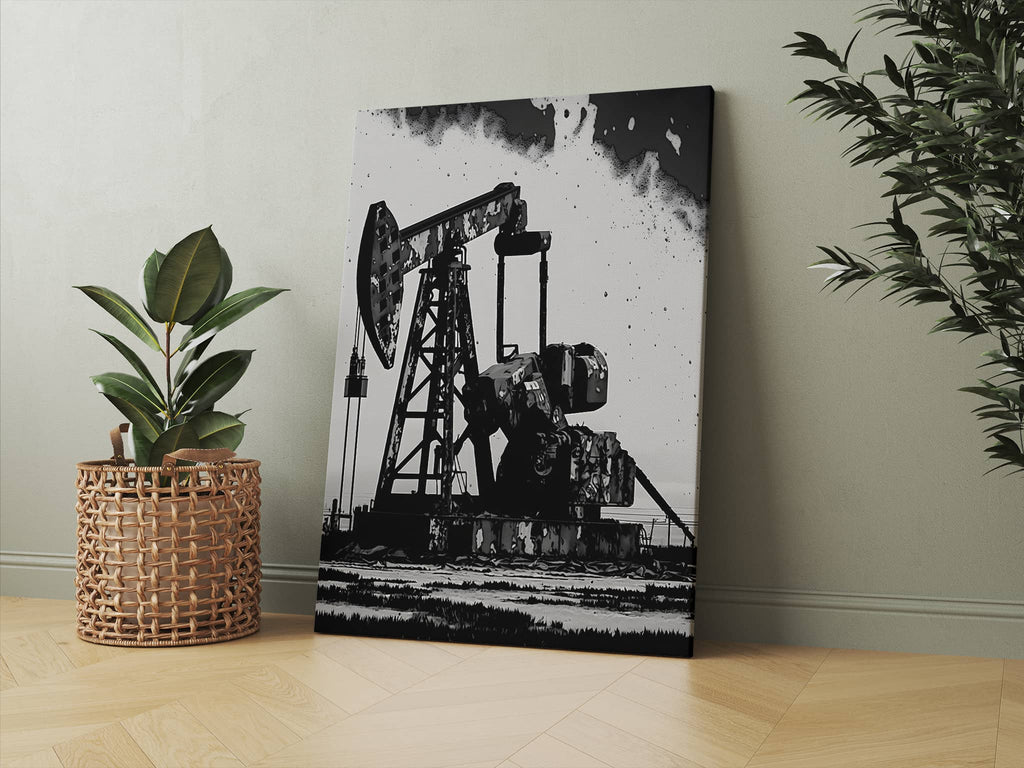 Oil and Gas Canvas Print Canada, Oil Rig Art Print, Oil and Gas Canvas | Canvas wall art print by Wall Nostalgia. Custom canvas prints, large canvas prints, framed canvas prints, Oil and Gas Canvas Wall Art Print | Oil Rig Art, Oil Rig Painting, Oil and Gas Art, Oil and Gas Decor, Oil and Gas Print, Oil Gas Painting