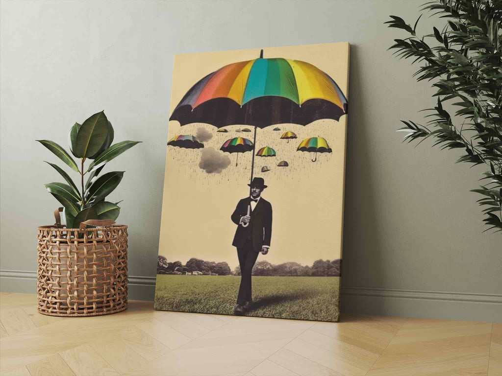 Rainbow Surrealism Canvas Print | Canvas wall art print by Wall Nostalgia. Custom Canvas Prints, Made in Calgary, Canada | Large canvas prints, LGBTQ Canvas Art Print, lgbtq canvas wall art print, lgbtq art, lgbtq gifts, lgbtq wall art, gay art, gay wall art, gay print, gay art print, gay canvas art prints, gay canvas