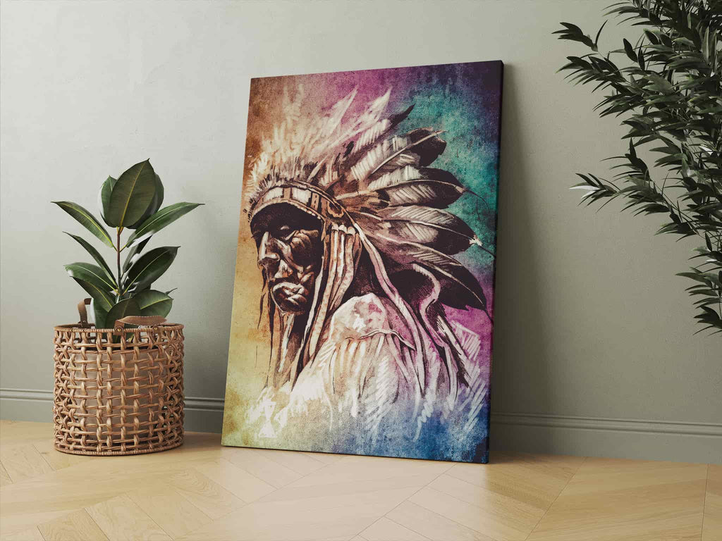 Native American Canvas Art Print | Canvas wall art print by Wall Nostalgia. Custom Canvas Prints, Made in Calgary, Canada | Large canvas prints, Native Americans Canvas Print, Native Americans Art, Native Americans decor, Native Americans Print, Native Americans wall art, Native Art, Native Wall Art Print Canvas Canada