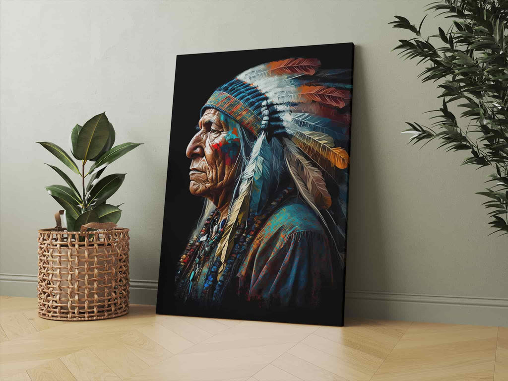 Native American Print | Canvas wall art print by Wall Nostalgia. Custom Canvas Prints, Made in Calgary, Canada | Large canvas prints, framed canvas prints, Native Americans Wall Art Canvas Print | Native Americans wall decor, Indigenous prints, Indigenous wall art prints canada, Native american wall art prints canada