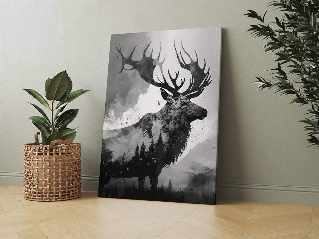 Elk Canvas Art Print, Elk Canvas Wall Art Prints Canada, Elk Print Art | Canvas wall art print by Wall Nostalgia. Custom canvas prints, made in Canada, large canvas prints, framed canvas prints, Wilderness Print, Outdoor Art Print, Wilderness Art, Canvas Art Prints, Elk Art Print, Elk Canvas Print, Wildlife Prints Art