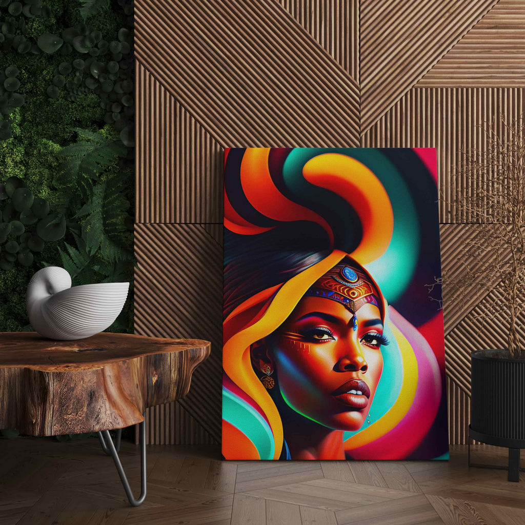 African Woman Print | African Woman Canvas wall art print by Wall Nostalgia. Custom Canvas Prints, Made in Calgary, Canada | Large canvas prints, framed canvas prints, African Woman Canvas Art, African Canvas Print, African Wall Art, African Print, African Canvas Art, African Canvas, African woman print, African Art