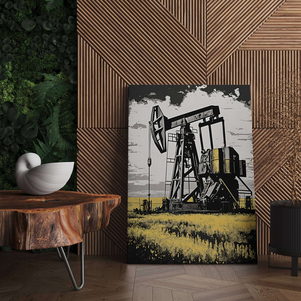 Oil Rig Canvas Print, Oil and Gas Canvas Art Print Canada, Oil Rig Art| Canvas wall art print by Wall Nostalgia. Custom canvas prints, large canvas prints, framed canvas prints, Oil Rig Art Canvas Print. Oil Rig Decor, Oil Rig Artwork, Oil Rig Painting, Oil and Gas Decor, Oil and Gas Art, Oil and Gas Artwork Prints