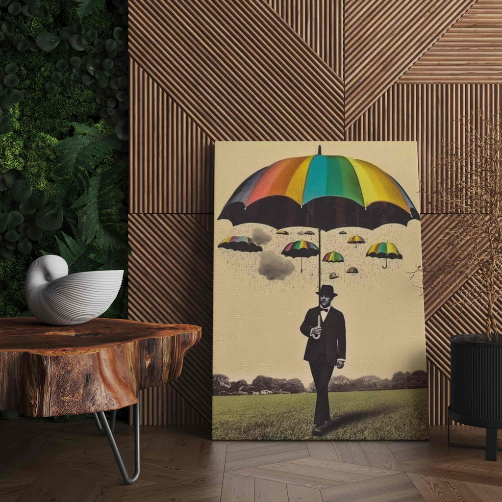 Rainbow Surrealism Canvas Print | Canvas wall art print by Wall Nostalgia. Custom Canvas Prints, Made in Calgary, Canada | Large canvas prints, LGBTQ Canvas Art Print, lgbtq canvas wall art print, lgbtq art, lgbtq gifts, lgbtq wall art, gay art, gay wall art, gay print, gay art print, gay canvas art prints, gay canvas