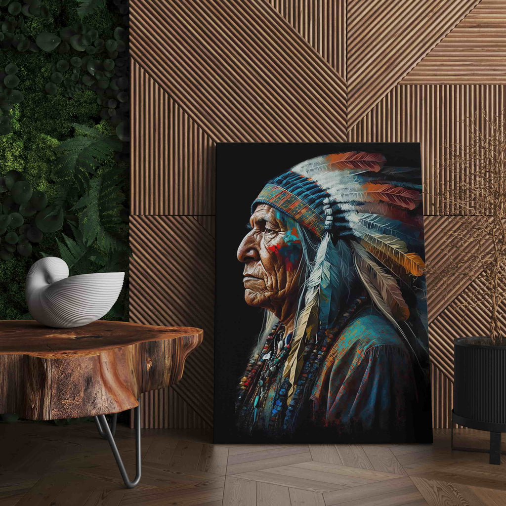 Native American Print | Canvas wall art print by Wall Nostalgia. Custom Canvas Prints, Made in Calgary, Canada | Large canvas prints, framed canvas prints, Native Americans Wall Art Canvas Print | Native Americans wall decor, Indigenous prints, Indigenous wall art prints canada, Native american wall art prints canada