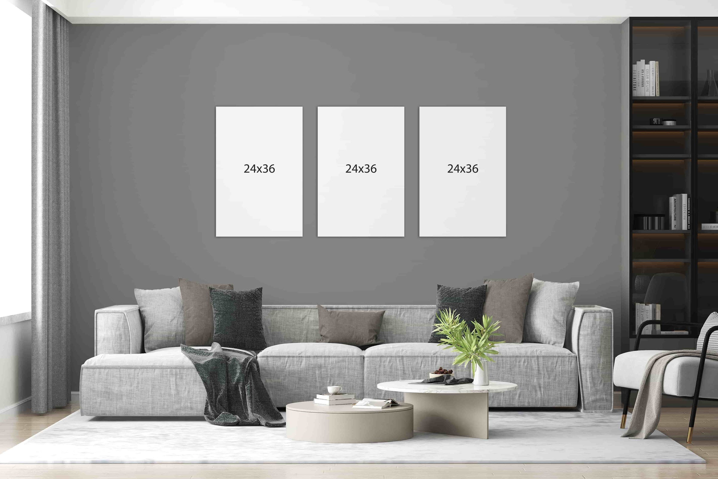 How Big Is 24x36 On A Wall