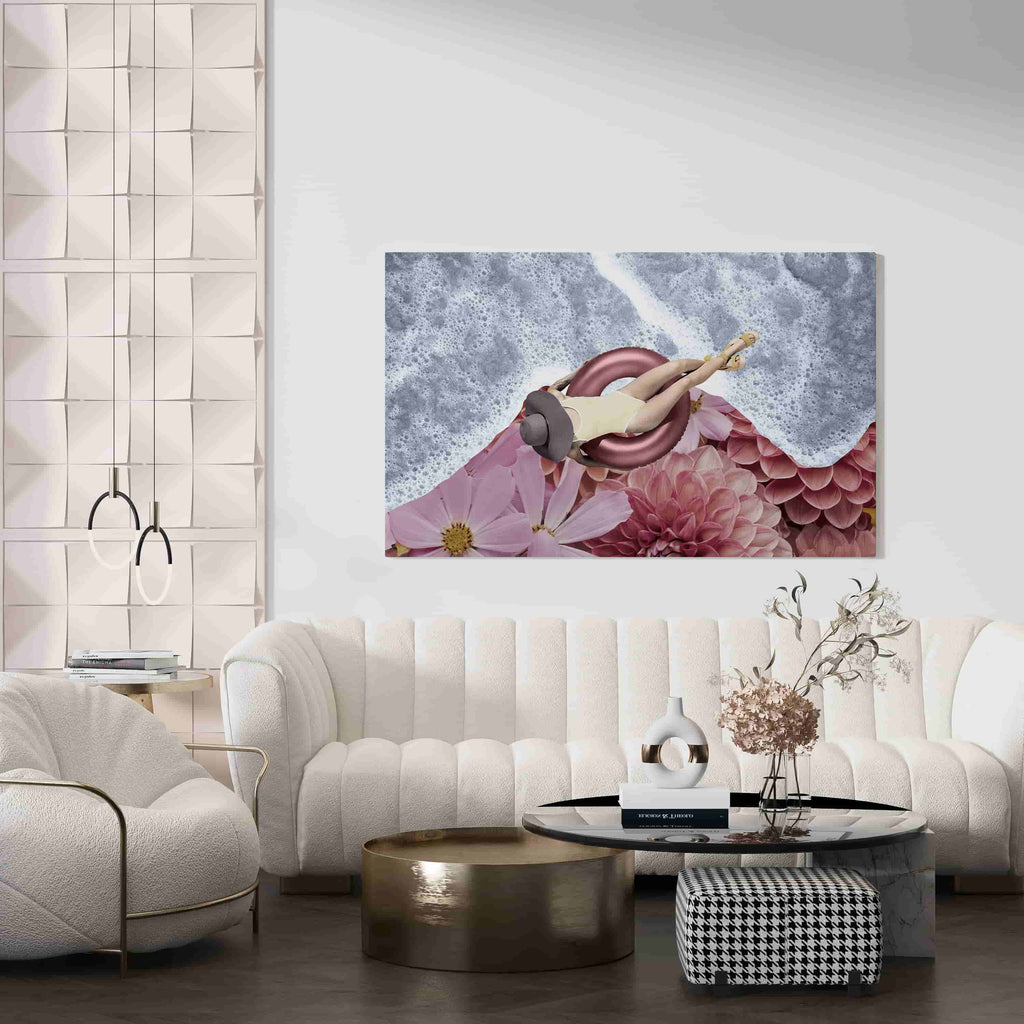 Surrealism Art Print | Canvas wall art print by Wall Nostalgia. Custom Canvas Prints, Made in Calgary, Canada | Large canvas prints, framed canvas prints, Surreal Wall Art Canvas Print | Trendy Wall Art, Feminine Wall Art, Surreal Art Print, Surrealism Print, Surreal Print, Surrealism Art Print, Bathroom Art Print