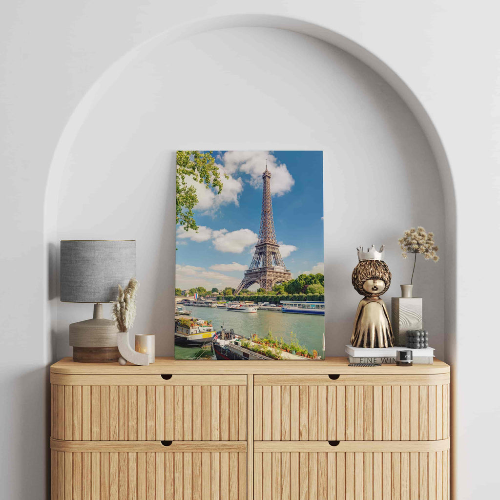 Eiffel Tower Print | Canvas wall art print by Wall Nostalgia. Custom Canvas Prints, Made in Calgary, Canada | Large canvas prints, framed canvas prints, eiffel tower picture, eiffel tower art, eiffel tower poster, eiffel tower canvas print, paris print, paris canvas art, paris art print, Paris canvas wall art print