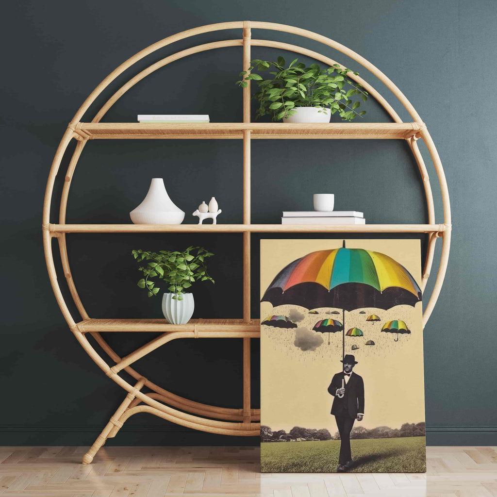 Rainbow Surrealism Canvas Print | Canvas wall art print by Wall Nostalgia. Custom Canvas Prints, Made in Calgary, Canada | Large canvas prints, LGBTQ Canvas Art Print, lgbtq canvas wall art print, lgbtq art, lgbtq gifts, lgbtq wall art, gay art, gay wall art, gay print, gay art print, gay canvas art prints, gay canvas