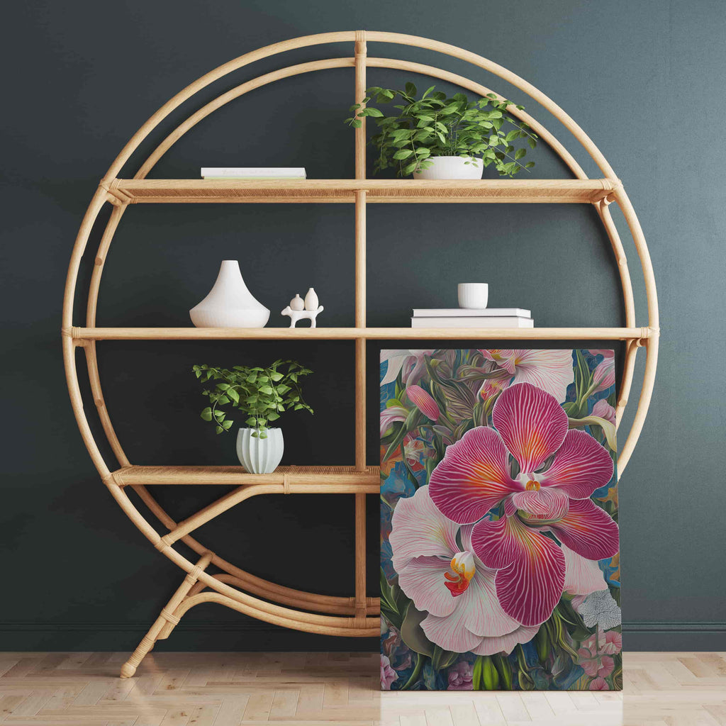 Pink Orchid Canvas Wall Art Print | Canvas wall art print by Wall Nostalgia. Custom Canvas Prints, Made in Calgary, Canada | Large canvas prints, Orchid Canvas Print | Orchid Print, Orchid Art Print, Flower Canvas Art, Flower Canvas Prints, Flower Canvas Wall Art, Orchid Flower Canvas, Pink Orchard, Flower Canvas Art