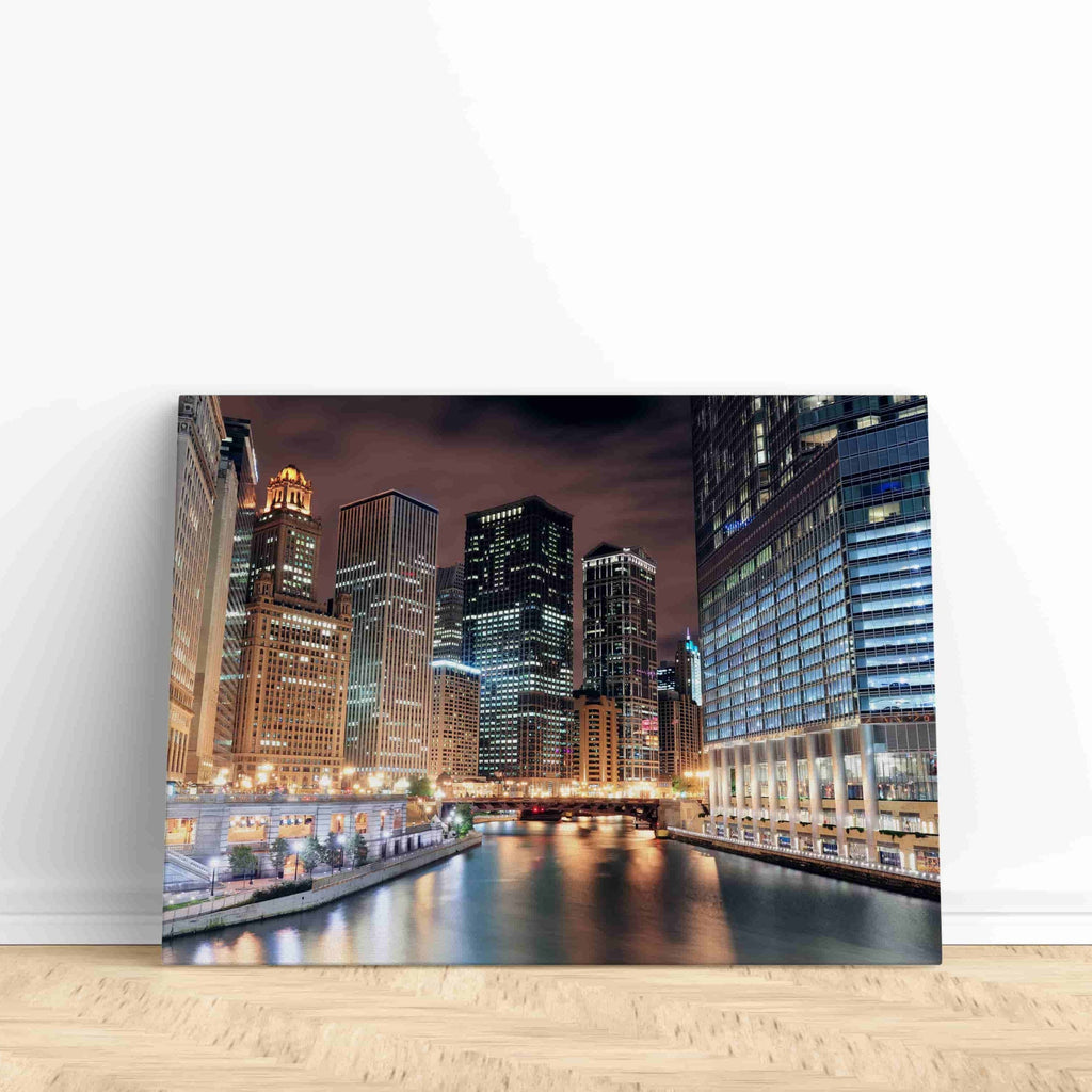 Chicago Canvas Print | Canvas wall art print by Wall Nostalgia. Custom Canvas Prints, Made in Calgary, Canada | Large canvas prints, framed canvas prints, Chicago Canvas Art, Chicago Canvas Print, Chicago Wall Art, Chicago Canvas, Chicago City Prints, Chicago City Canvas, Chicago Poster Art, Chicago City, Chicago Art