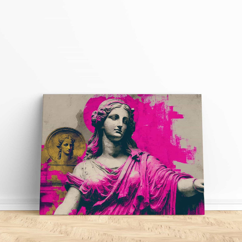 Greek Goddess Wall Art Print | Canvas wall art print by Wall Nostalgia. Custom Canvas Prints, Made in Canada | Wall Art Canada, Canvas Art Canada, Large canvas prints Canada, Wall Art for Living Room, Wall Art for Office, Wall Art for Bedroom, Canvas Prints Canada, greek goddess canvas art print, girly wall art print, statement wall art print, greek god wall art, graffiti wall art prints, greek goddess art prints, trendy wall art prints canada