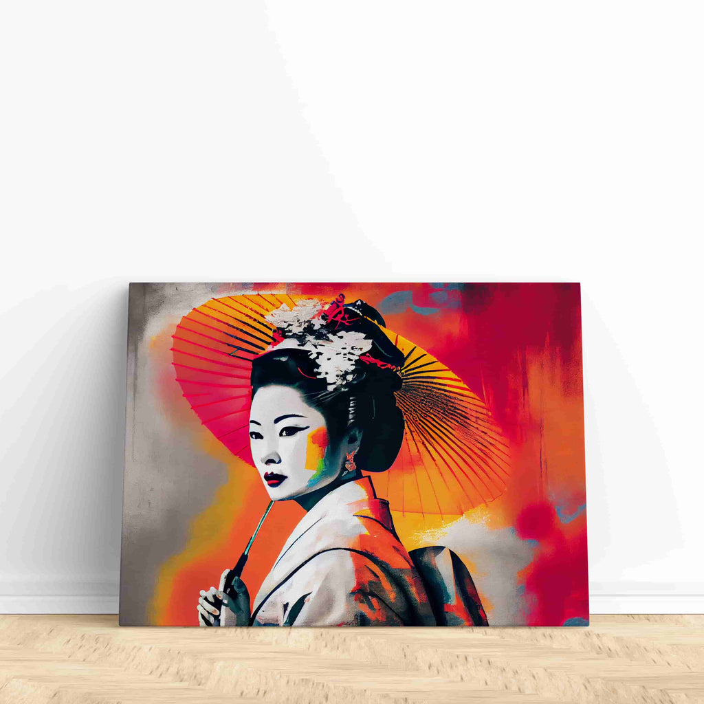 Japanese Geisha Canvas Print | Canvas wall art print by Wall Nostalgia. Custom Canvas Prints, Made in Calgary, Canada | Large canvas prints, framed canvas prints, Geisha Canvas Wall Art | Geisha Wall Art, Geisha Print, Geisha Art, Geisha Poster, Geisha Artwork, Geisha Canvas, Japanese Geisha Wall Art, Japanese Geisha 