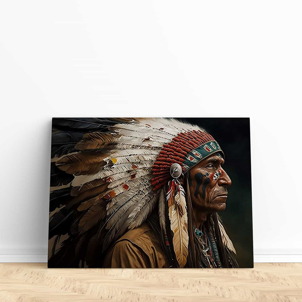 Native American Canvas Art Print | Canvas wall art print by Wall Nostalgia. Custom Canvas Prints, Made in Canada | Wall Art Canada, Canvas Art Canada, Large canvas prints Canada, Wall Art for Living Room, Wall Art for Office, Wall Art for Bedroom, Canvas Prints Canada,  Indigenous Canvas Art Prints Canada, native american art prints, native american wall art prints, native american canvas art prints, indigeous art prints