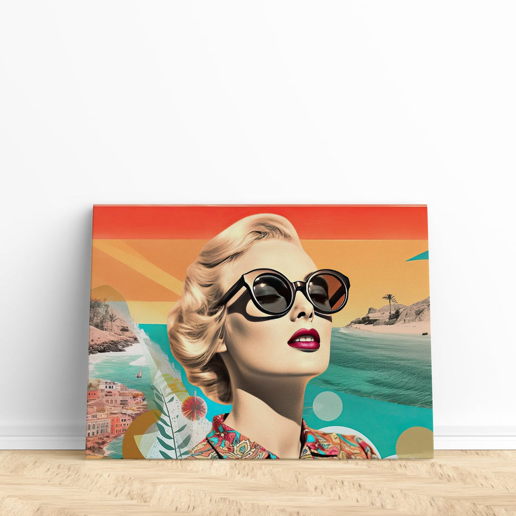 Eyes to the Sky Canvas Art Print | Canvas wall art print by Wall Nostalgia. Custom Canvas Prints Made in Canada | Bedroom wall art, trendy wall art canada, feminine wall art, girly wall art prints canada