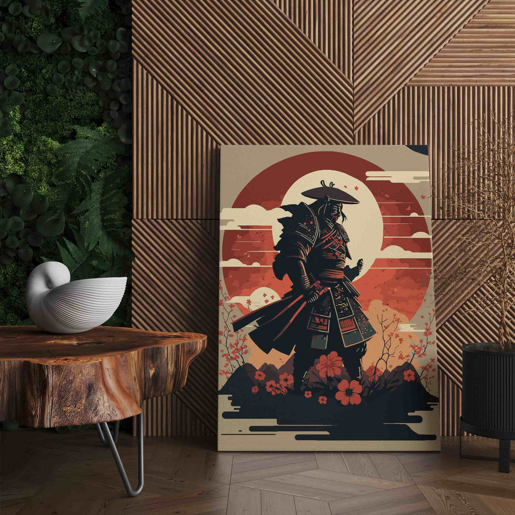 Samurai Art Print | Canvas wall art print by Wall Nostalgia. Custom Canvas Prints, Made in Calgary, Canada | Large canvas prints, canvas prints, Samurai art print, samurai canvas print, cool wall art for guys, cool wall art for men, samurai art japanese, samurai canvas art, samurai canvas prints, samurai canvas poster