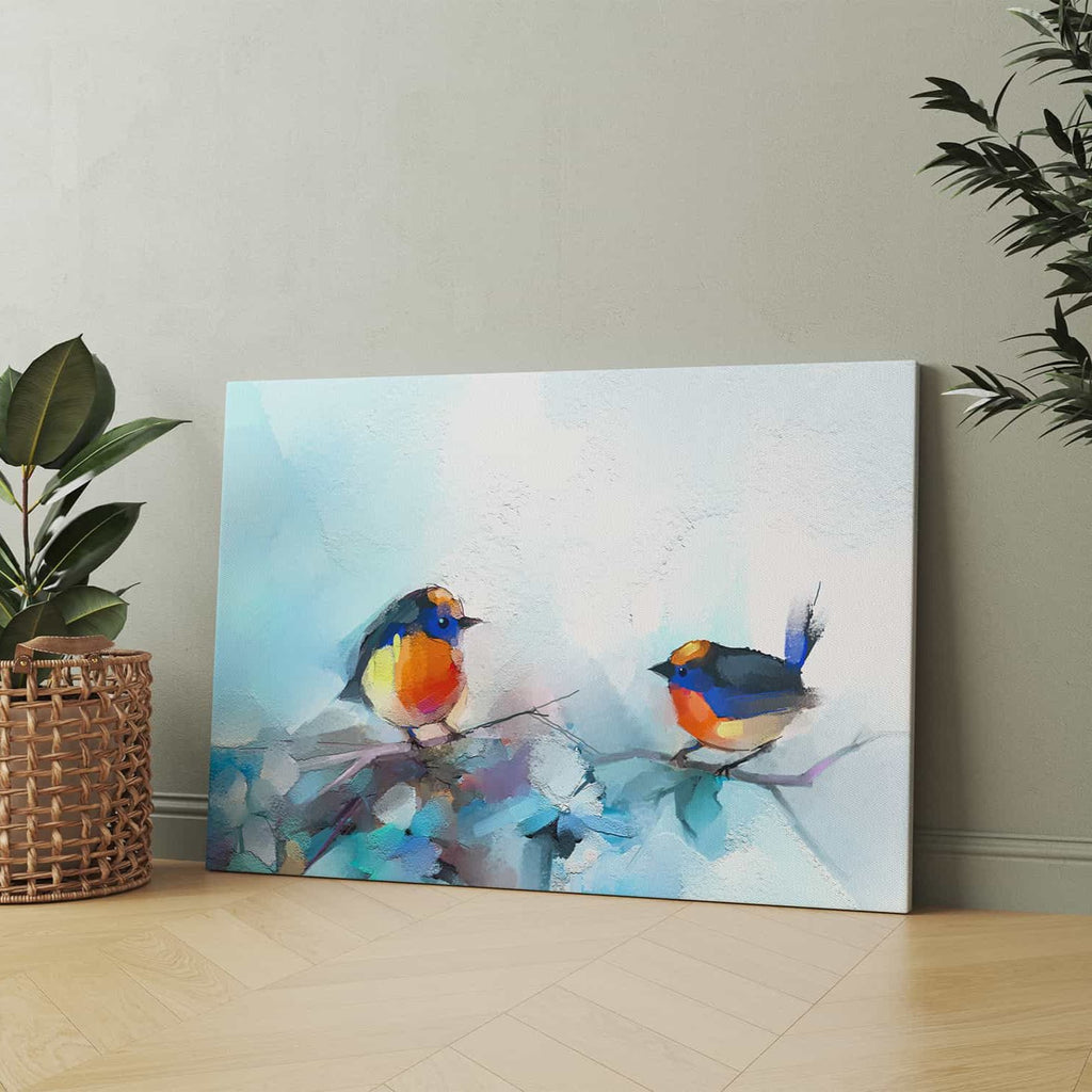 Watercolor Bird Print | Canvas wall art print by Wall Nostalgia. Custom Canvas Prints, Made in Calgary, Canada | Bird Painting Canvas, Bird Wall Art, Living Room Wall Art, Bird Canvas Wall Art, Bird Canvas Art, Bird Canvas Printing, Custom Photo Canvas Canada, Photo to Canvas Canada, Trendy Wall Art Canada, Bedroom Art