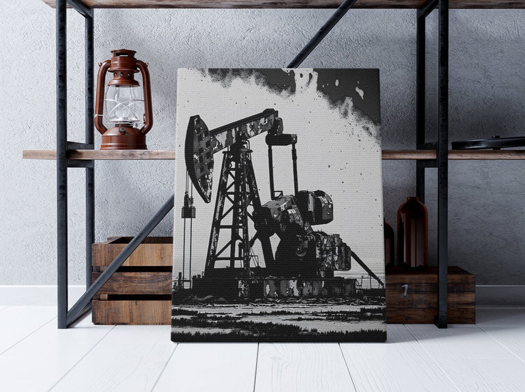 Oil and Gas Canvas Print Canada, Oil Rig Art Print, Oil and Gas Canvas | Canvas wall art print by Wall Nostalgia. Custom canvas prints, large canvas prints, framed canvas prints, Oil and Gas Canvas Wall Art Print | Oil Rig Art, Oil Rig Painting, Oil and Gas Art, Oil and Gas Decor, Oil and Gas Print, Oil Gas Painting
