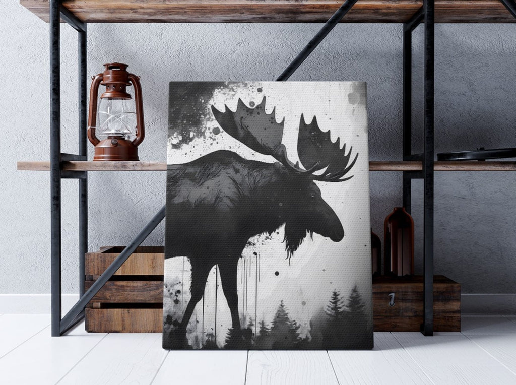 Moose Canvas Print, Moose Canvas Art Prints Canada, Moose Art Prints | Canvas wall art print by Wall Nostalgia. Custom canvas prints, large canvas prints, framed canvas prints, Moose Canvas Art Print, Moose Wall Art, Moose Art, Moose Art in Prints, Moose Print, Moose Poster, Moose Picture, Moose Canvas Wall Art, Moose