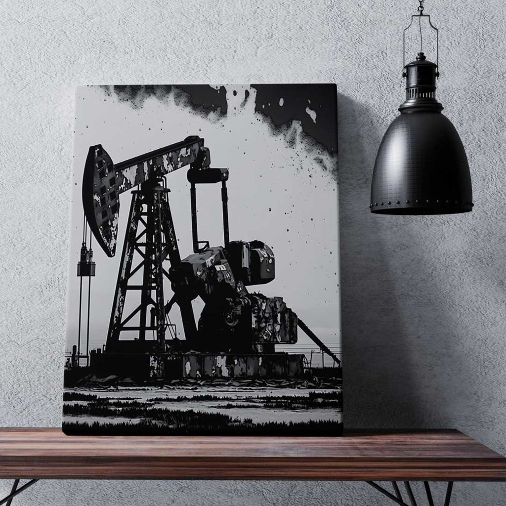 Oil and Gas Canvas Print Canada, Oil Rig Art Print, Oil and Gas Canvas | Canvas wall art print by Wall Nostalgia. Custom canvas prints, large canvas prints, framed canvas prints, Oil and Gas Canvas Wall Art Print | Oil Rig Art, Oil Rig Painting, Oil and Gas Art, Oil and Gas Decor, Oil and Gas Print, Oil Gas Painting